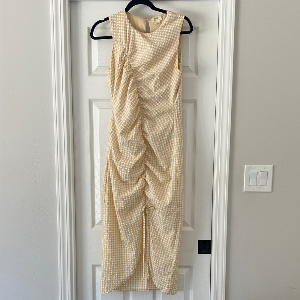 Maeve Checkered Midi Dress